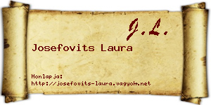 Josefovits Laura névjegykártya